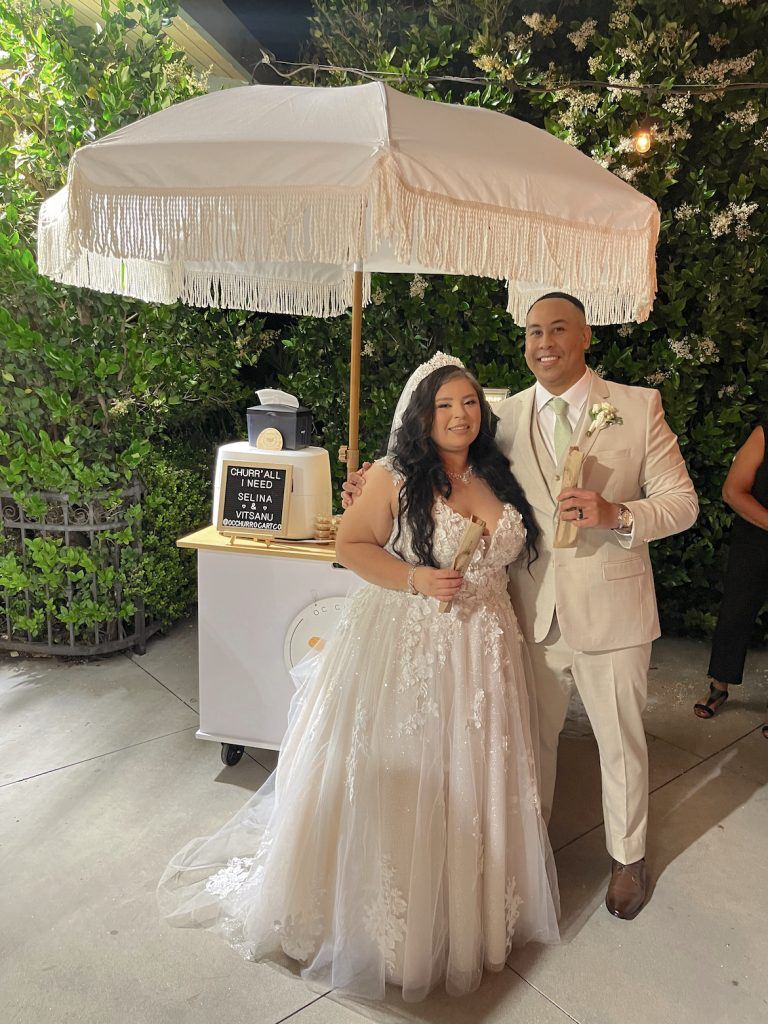 Churro Cart at Wedding
